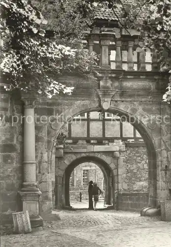 Schleusingen Schloss Bertholdsburg Portal  Kat. Schleusingen