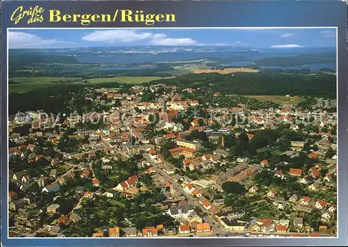 Bergen Ruegen Fliegeraufnahme Kat. Bergen