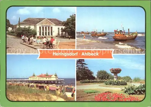 Ahlbeck Ostseebad Kulturhaus Strand Seebruecke  Kat. Heringsdorf Insel Usedom
