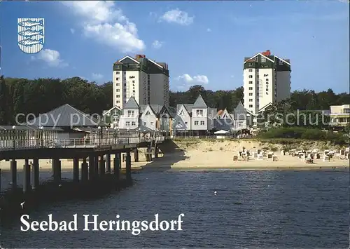Heringsdorf Ostseebad Usedom Seebruecke Strand Hotel  Kat. Heringsdorf