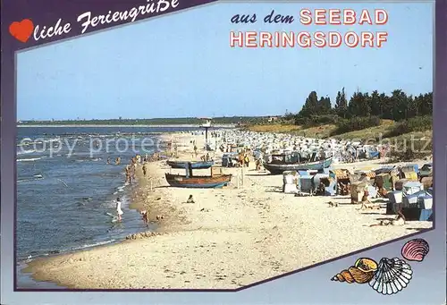 Heringsdorf Ostseebad Usedom Strand  Kat. Heringsdorf