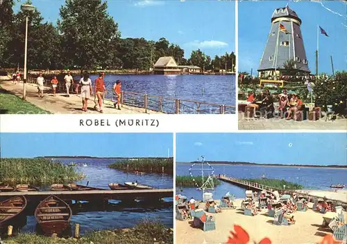Roebel Mueritz Seglerhafen Jugendherberge Badestrand Kat. Roebel Mueritz