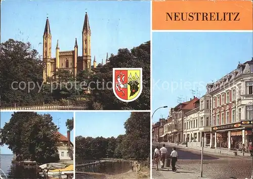 Neustrelitz Schloskirche Kulturhaus Eisenbahner 8. Maerz  Kat. Neustrelitz