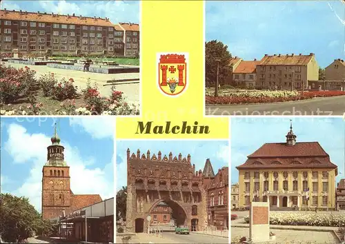 Malchin Demmin Karl-Dressel-Strasse Muehlenstrasse Rathaus  / Malchin /Demmin LKR