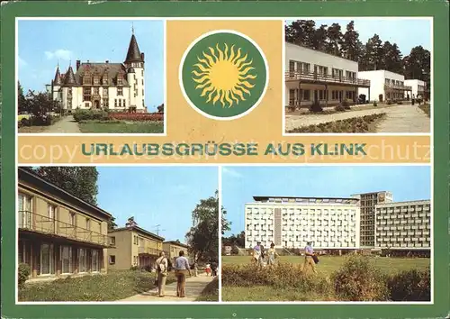 Klink Waren FDGB Erholungsheim Schloss Klink Bettenhaeuser  Kat. Klink Waren