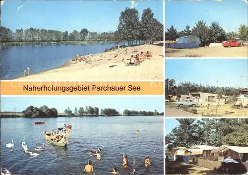 Parchau See Strand Campingplatz Kat. Burg