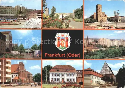 Frankfurt Oder Hotel Stadt Frankfurt Rathaus Karl Marx Strasse  Kat. Frankfurt Oder