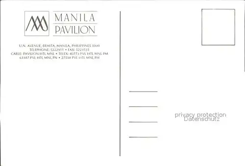 Manila Manila Manila Pavilion Hotel Kat. Manila