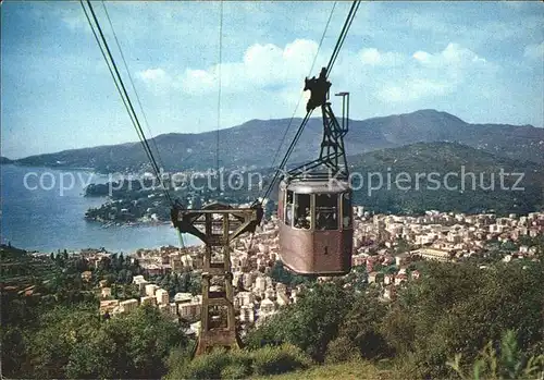 Rapallo Liguria Seilbahn der Monteallegro Kat. Rapallo