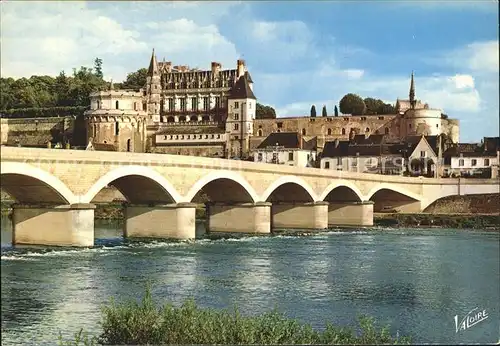 Amboise Pont sur Loire et Chateau Kat. Amboise