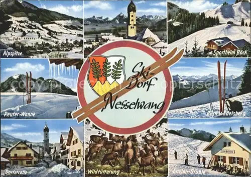 Nesselwang Skidorf Enzian Stueble Reuter Wanner Sportheim Boeck Kat. Nesselwang