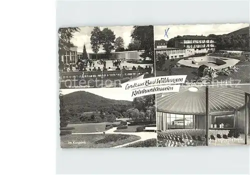 Reinhardshausen Wandelhalle Inneres Kursanatorium Hartenstein Kurpark  / Bad Wildungen /Waldeck-Frankenberg LKR