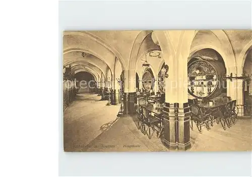 Bremen Rathskeller Haupthalle Kat. Bremen