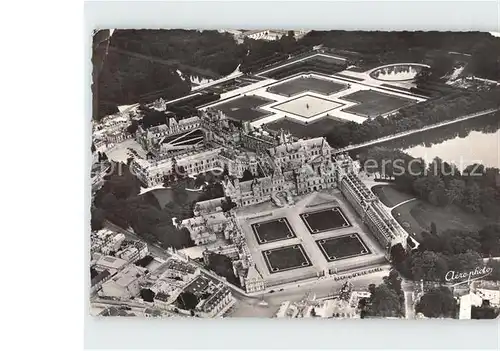 Fontainebleau Seine et Marne Le Chateau Vue aerienne Kat. Fontainebleau