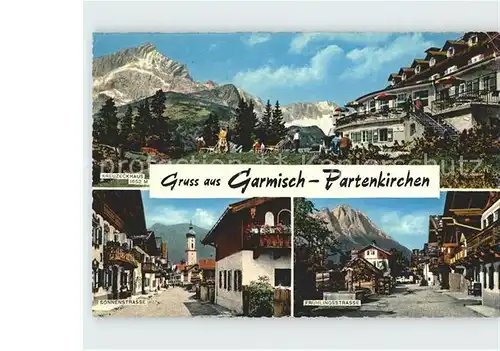 Garmisch Partenkirchen Kreuzeckhaus Sonnenstr Fruehlingstr Kat. Garmisch Partenkirchen