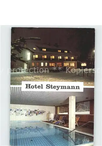 Winterberg Hochsauerland Hotel Steymann Hallenbad Kat. Winterberg