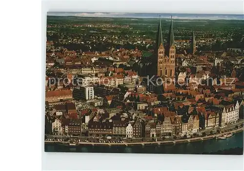 Luebeck Fliegeraufnahme Dom Kat. Luebeck