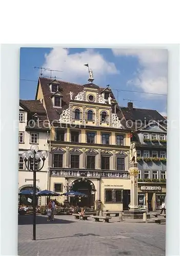 Erfurt Renaissancefassade des Hauses Zum roten Ochsen Kat. Erfurt