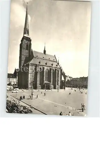 Plzen Pilsen Goticky kostel byl zalozen Kat. Plzen Pilsen