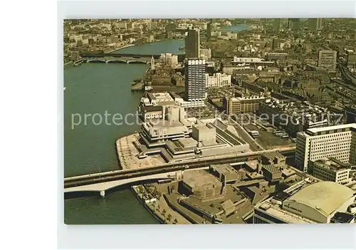 London Aerial view of the National Theatre and Festival Hall Kat. City of London