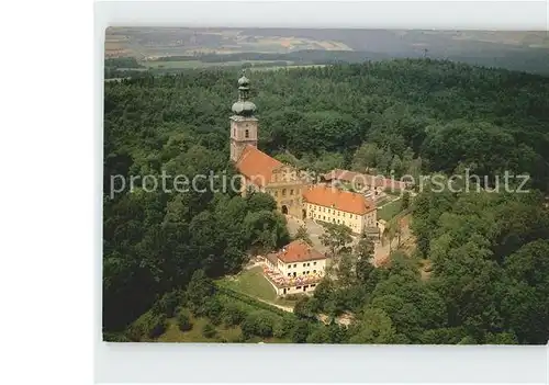 Amberg Oberpfalz Fliegeraufnahme Wallfahrtskirche Mariahilfberg mit Franziskanerkloster Kat. Amberg