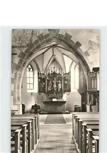 Wippingen Kirche Fluegelaltar der Ulmer Schule Kat. Blaustein