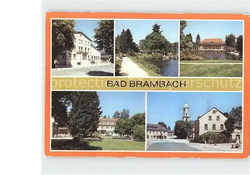 Bad Brambach HOG Freundschaft Kurpark Festhalle Vogtlandhaus Karl Liebknecht Platz Kat. Bad Brambach