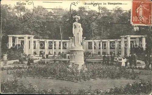 Berlin Tiergarten Rosengarten Kat. Berlin