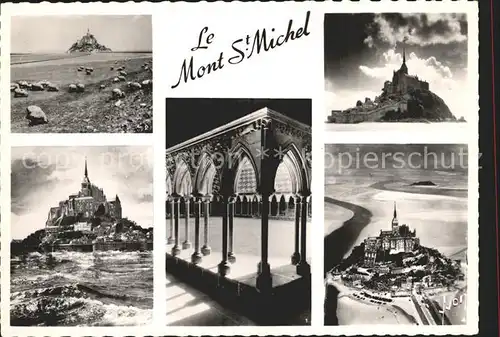 Mont Saint Michel Le Cloitre Couesnon Fliegeraufnahme Kat. Le Mont Saint Michel