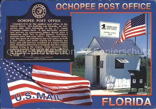 Ochopee Post Office Kat. Ochopee