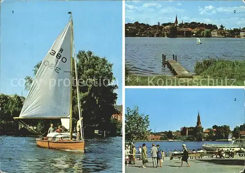 Malchow See Hafen Kat. Malchow Mecklenburg