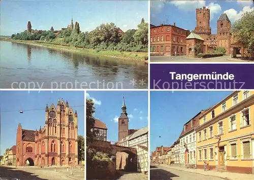 Tangermuende Elbpartie Neustaedter Tor Rossfurt Leninstrasse Kat. Tangermuende