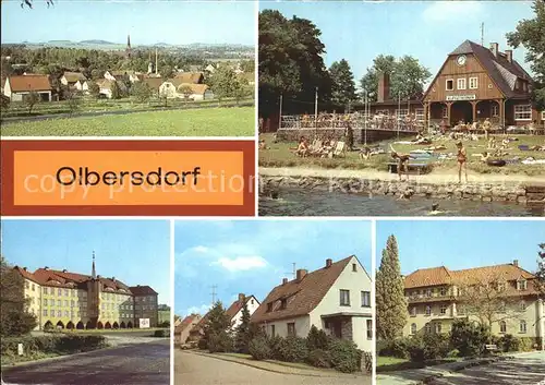 Olbersdorf Sachsen Freibad Rudolf Harbig Strasse Kat. Olbersdorf