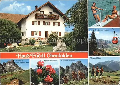 Pfronten Haus Friedl Oberdolden Alphoerner Seilbahn Kat. Pfronten