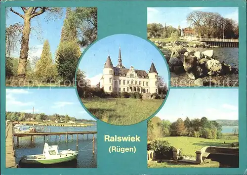 Ralswiek Park Schloss Jasmunder Bodden Kat. Ralswiek