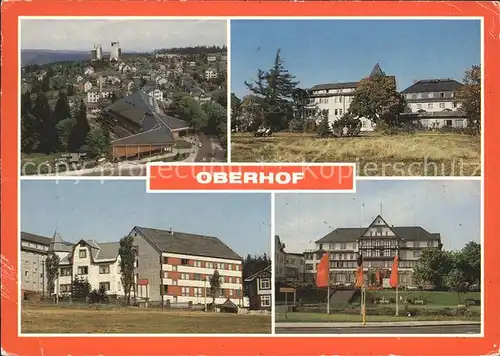 Oberhof Thueringen Interhotel Panorama Erholungsheime Glueck auf Katja Niederkirchner Kat. Oberhof Thueringen