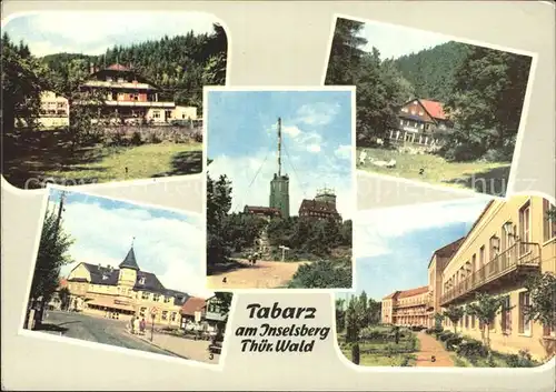 Tabarz am Inselsberg Hotels Schweizer Haus und Deutscher Hof Massemuehle Kat. Tabarz Thueringer Wald