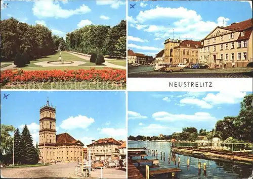 Neustrelitz Zierker See Stadthaus Rathaus Marktplatz Kat. Neustrelitz