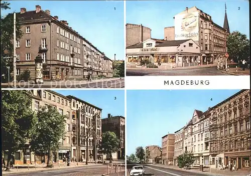 Magdeburg Diesdorfer Strasse Eiskellerplatz Olvenstedter und Halberstaedter Strasse  Kat. Magdeburg