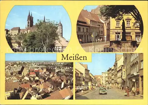 Meissen Elbe Sachsen Dom Albrechtsburg Rathenauplatz Kat. Meissen