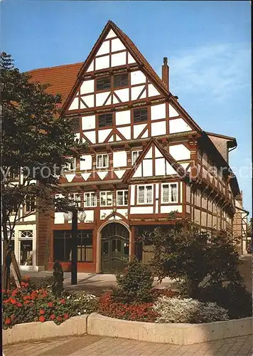 Hameln Baeckerstrasse Fachwerkhaus von 1555 Kat. Hameln