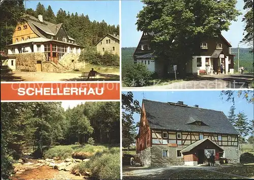 Schellerhau Ferienheim Richtkrone Restaurant Oberer Hof Rote Weisserlitz Kat. Altenberg