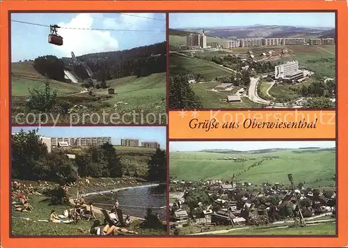 Oberwiesenthal Erzgebirge Sprungschanze Freibad Kat. Oberwiesenthal