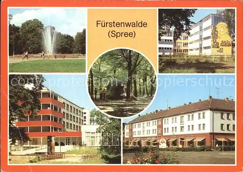 Fuerstenwalde Spree Park Rauenscher Stein Muehlenstrasse Kat. Fuerstenwalde