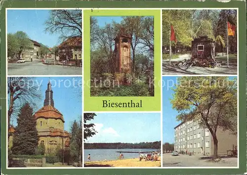 Biesenthal Bernau Aussichtsturm August Bebel Strasse Marienkirche Kat. Biesenthal Bernau