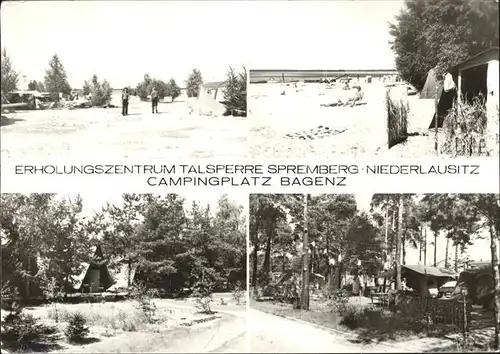 Spremberg Niederlausitz Erholungszentrum Talsperre Spremberg Campingplatz Bagenz Kat. Spremberg