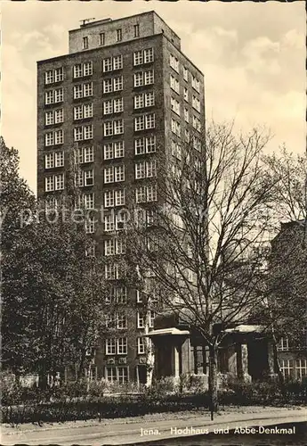 Jena Hochhaus Abbe Denkmal Kat. Jena