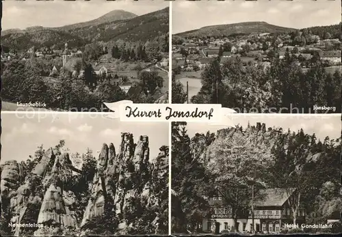 Jonsdorf Hotel Gondelfahrt Lauscheblick Nonnenfelsen Kat. Kurort Jonsdorf