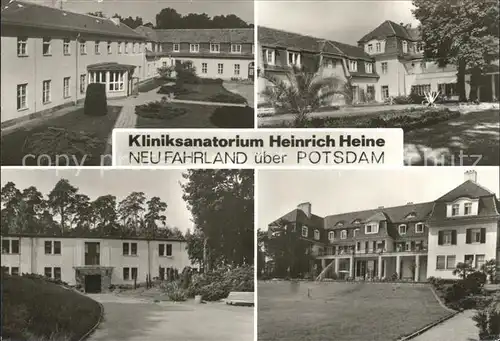 Neu Fahrland Kliniksanatorium Heinrich Heine Kat. Potsdam