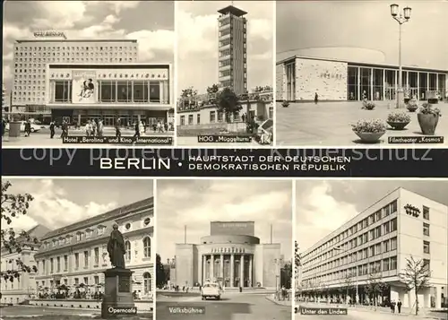 Berlin Hotel Berolina Kino International Filmtheater Kosmos Operncafe Kat. Berlin